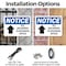 Signmission All Deliveries To Business Office, 14 in W x Rectangle, Plastic OS-2PACK-NS-P-1014-L-10093 - alternate 7